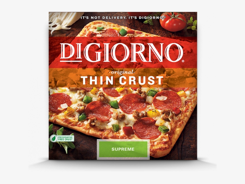 Hurry And Print This Rare $6/3 Digiorno Pizza Coupon - Supreme Pizza Thin Crust, transparent png #1715461