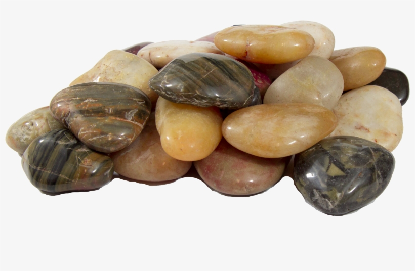Mixed Riverstone Pebbles - Pebble, transparent png #1715544