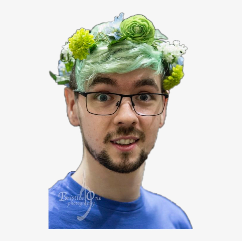Seanmcloughlin Jacksepticeye Flowercrown Smolbean Freet - Jacksepticeye Flower Crown, transparent png #1715917