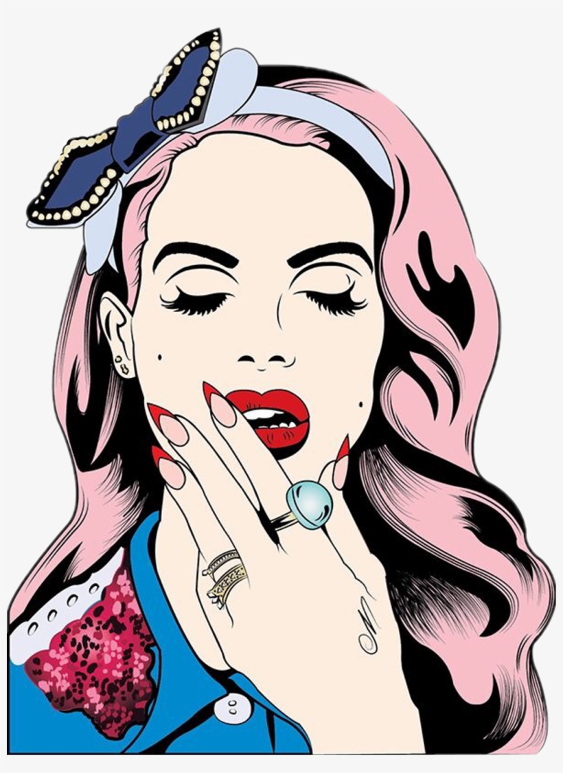 Scpopart Sticker - Lana Del Rey Pop Art, transparent png #1716116