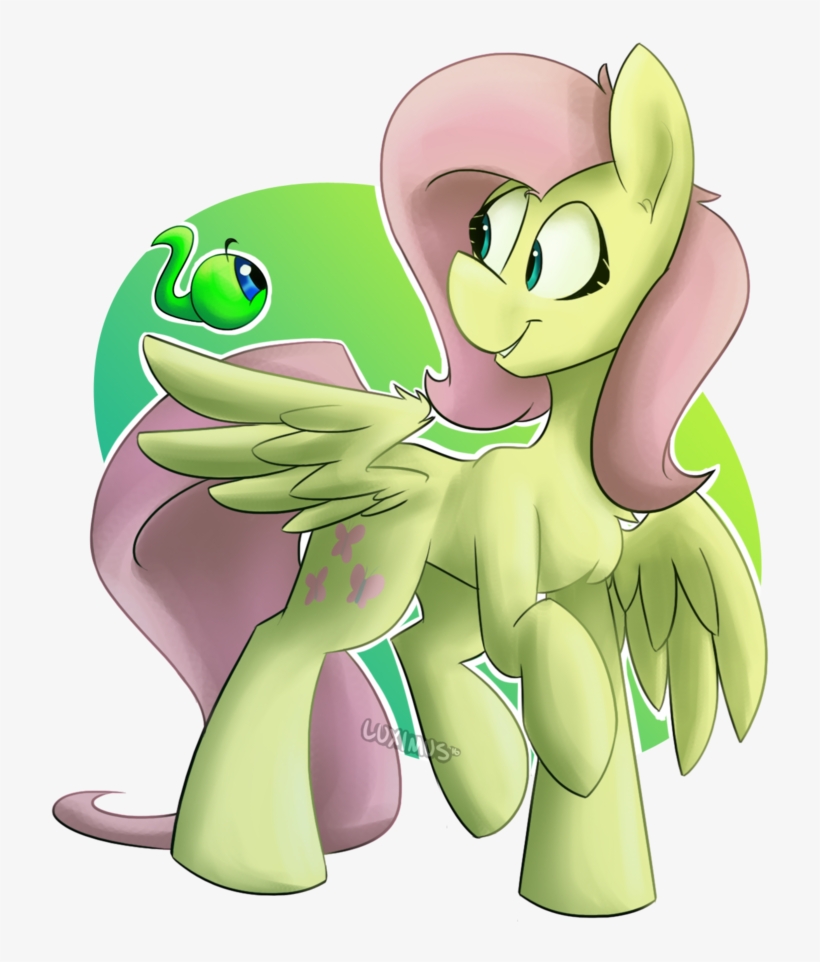 Luximus17, Crossover, Female, Fluttershy, Head Turn, - Jacksepticeye Fluttershy, transparent png #1716419