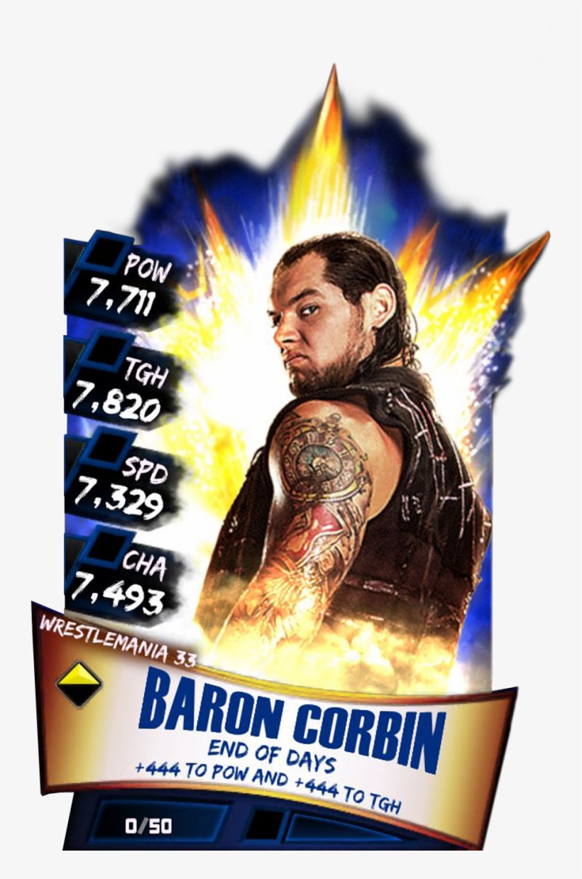 Baroncorbin S3 14 Wrestlemania33 - Wwe Supercard Wrestlemania 33 Carmella, transparent png #1716927