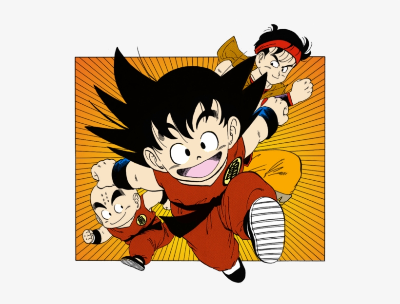 Would Kid Goku Do Well In Naruto's Ninja Chunin Exams - Krillin Yamcha Tien Fanart, transparent png #1717038