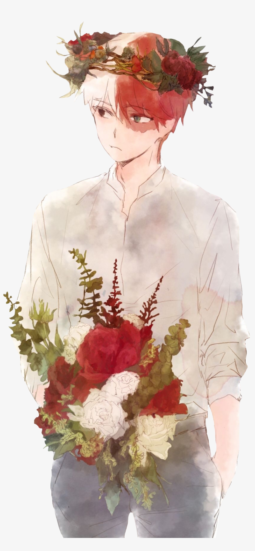 Report Abuse - Todoroki Shouto Flowers, transparent png #1717310