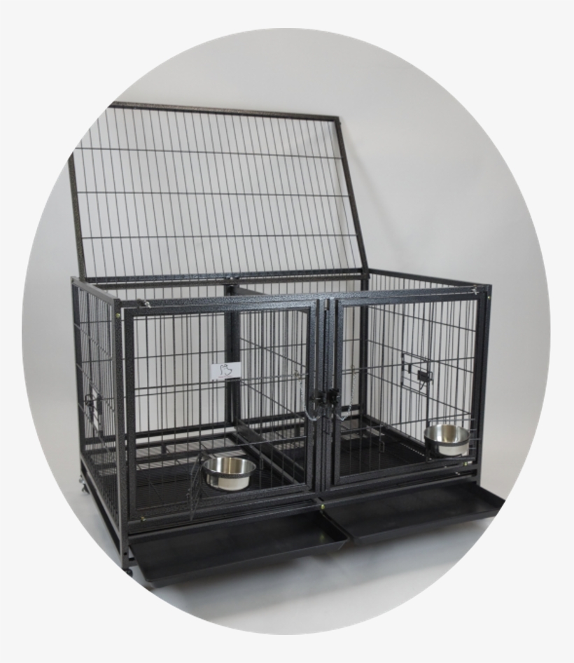 Features - - Homey Pet-43" All Metal Open Top Stackable Heavy Duty, transparent png #1717387