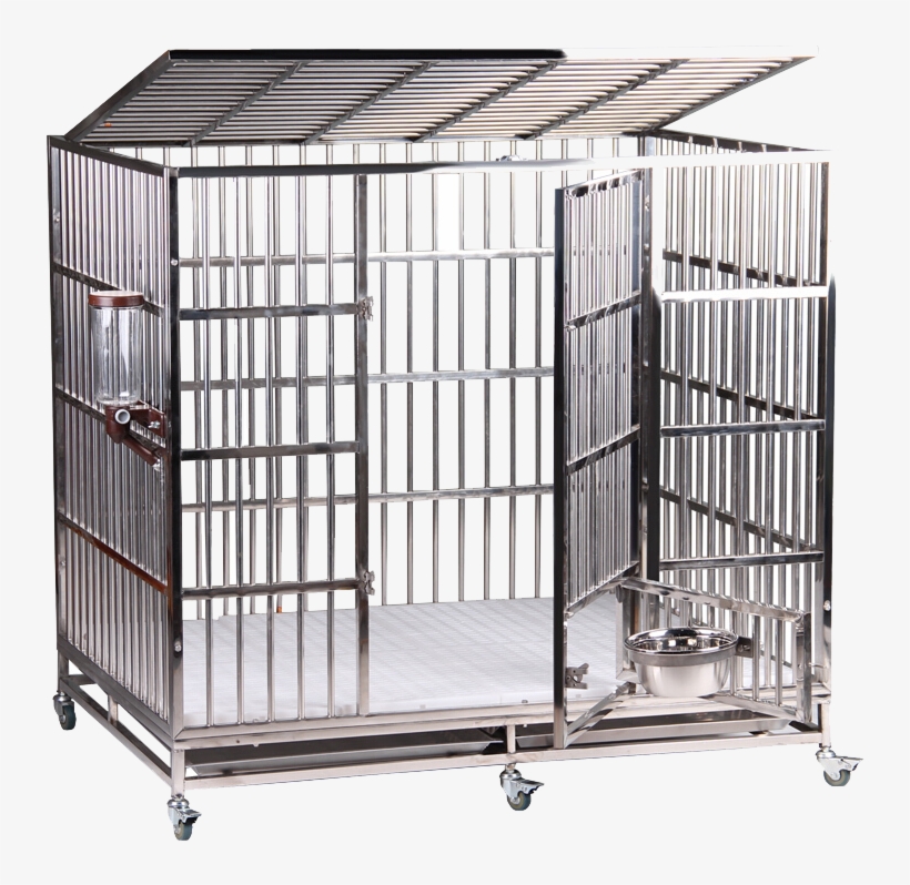 Chuangyi Bold Thickening Full Welding Stainless Steel - Dog Crate, transparent png #1717521