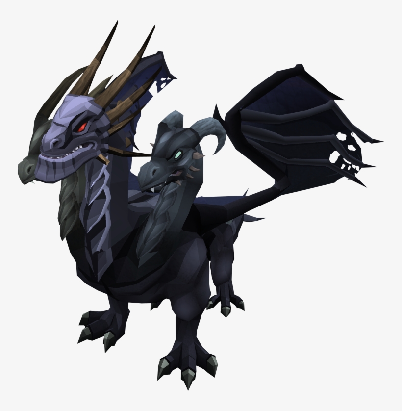 King Black Dragon - Runescape King Black Dragon, transparent png #1717585