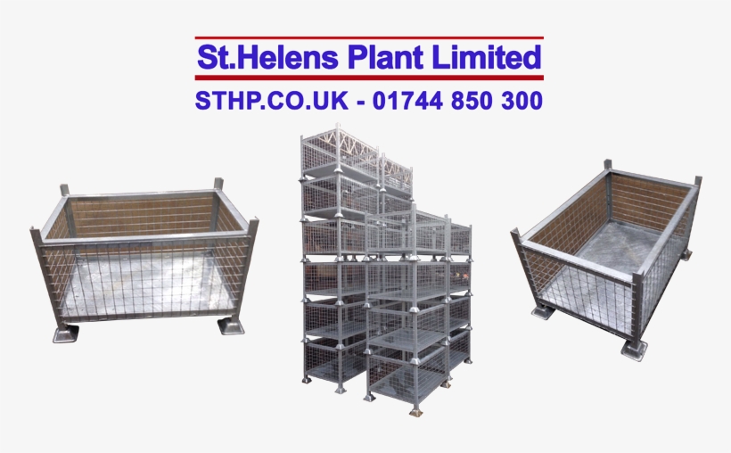 Metal Mesh Steel Bin - Scaffolding, transparent png #1717615