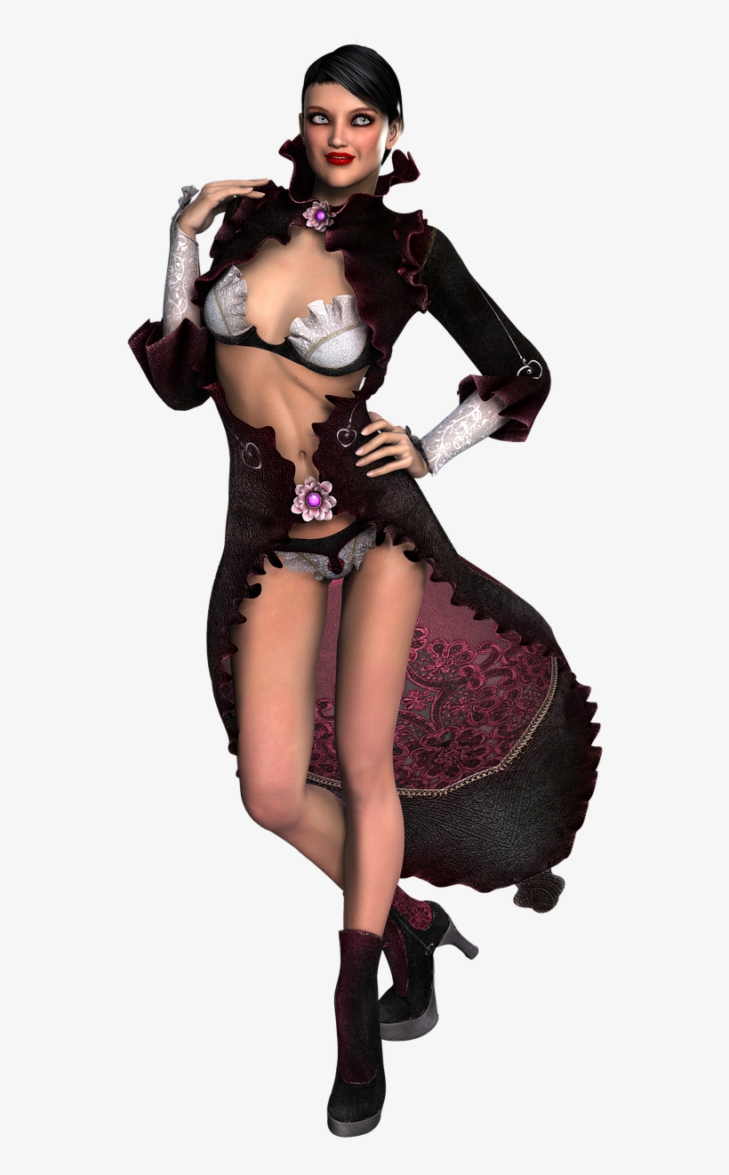 Woman,fashion,red - Sexy 3d Model Png, transparent png #1717704
