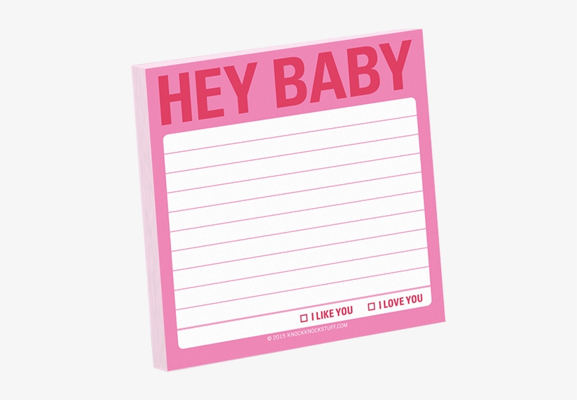 Knock Knock Sticky Note - Hey Baby Sticky Note (simple Stickies), transparent png #1717712