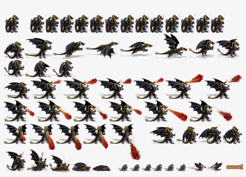 Click For Full Sized Image Black Dragon - Heroes Of Might And Magic 2 Black Dragon, transparent png #1717843