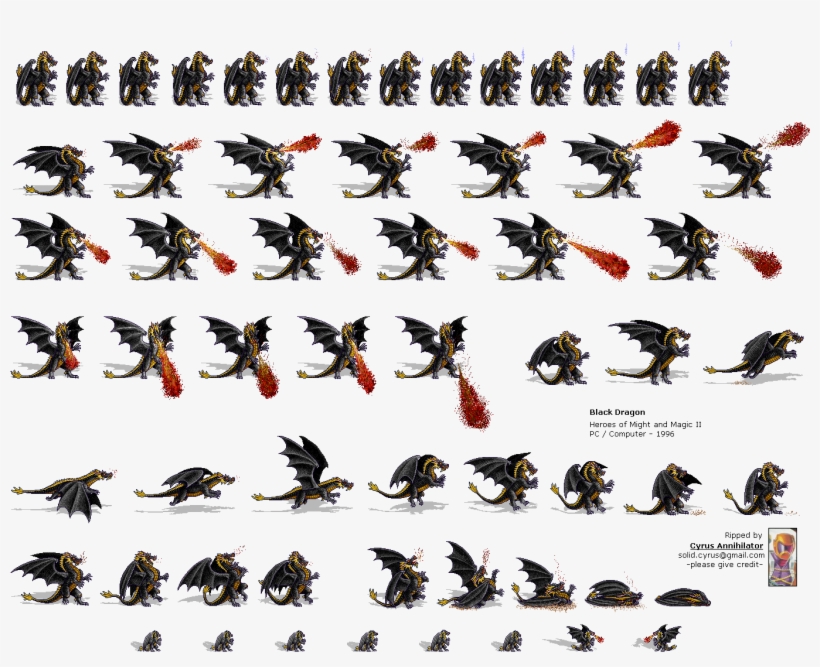 Click To View Full Size - Heroes Of Might And Magic 2 Black Dragon, transparent png #1717885