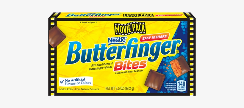 Butterfinger Bites Movie Pack - Powerfast Light Duty Staples, 1/4", transparent png #1718085
