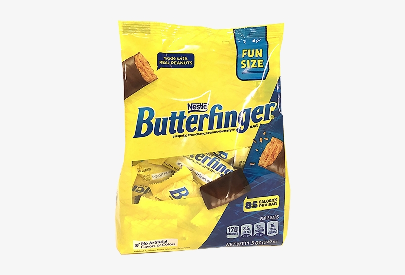 Butterfinger Fun Size Candy Bars - Powerfast Light Duty Staples, 1/4", transparent png #1718193