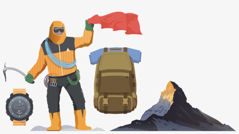 Trekking Png Clipart - Elementos De Montañismo, transparent png #1718328