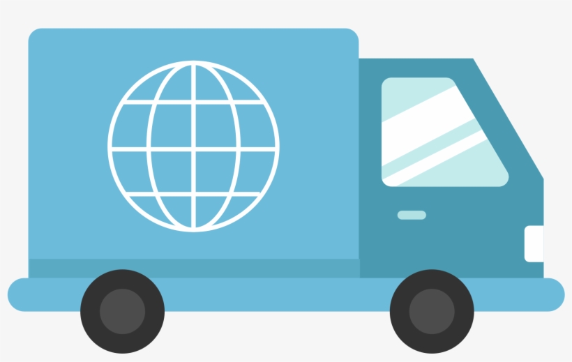 Open - Truck Blue Delivery Png, transparent png #1718375