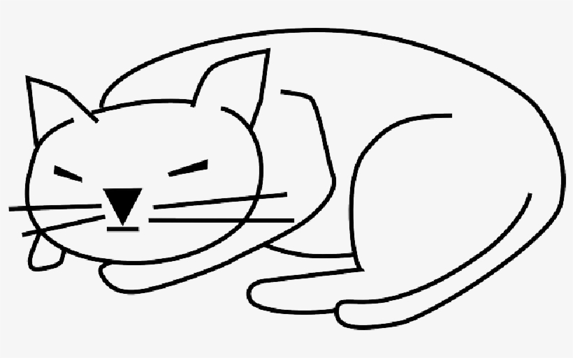 Mb Image/png - Cartoon Cat Lying Down, transparent png #1718474