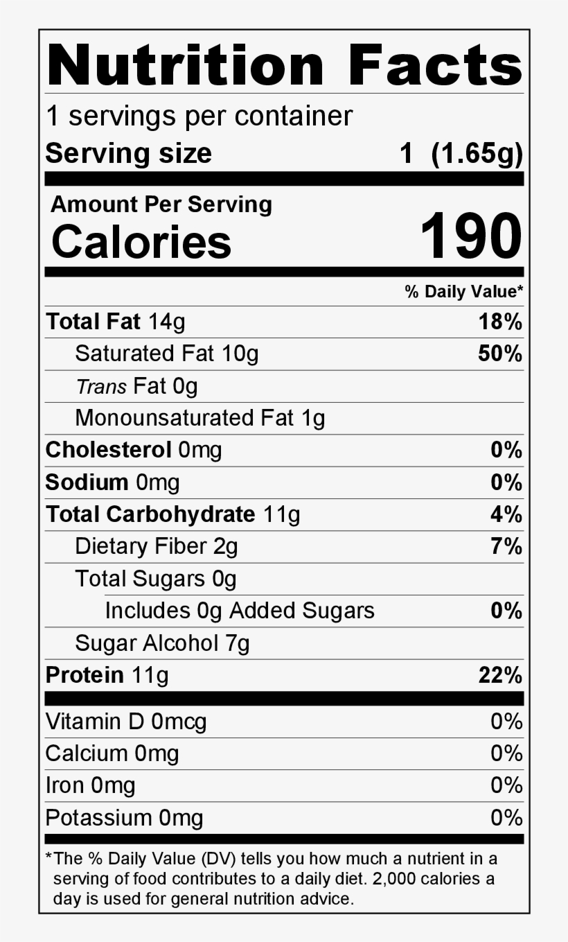 Butter-finger Cookie - Pork Rinds Nutrition Facts, transparent png #1718753