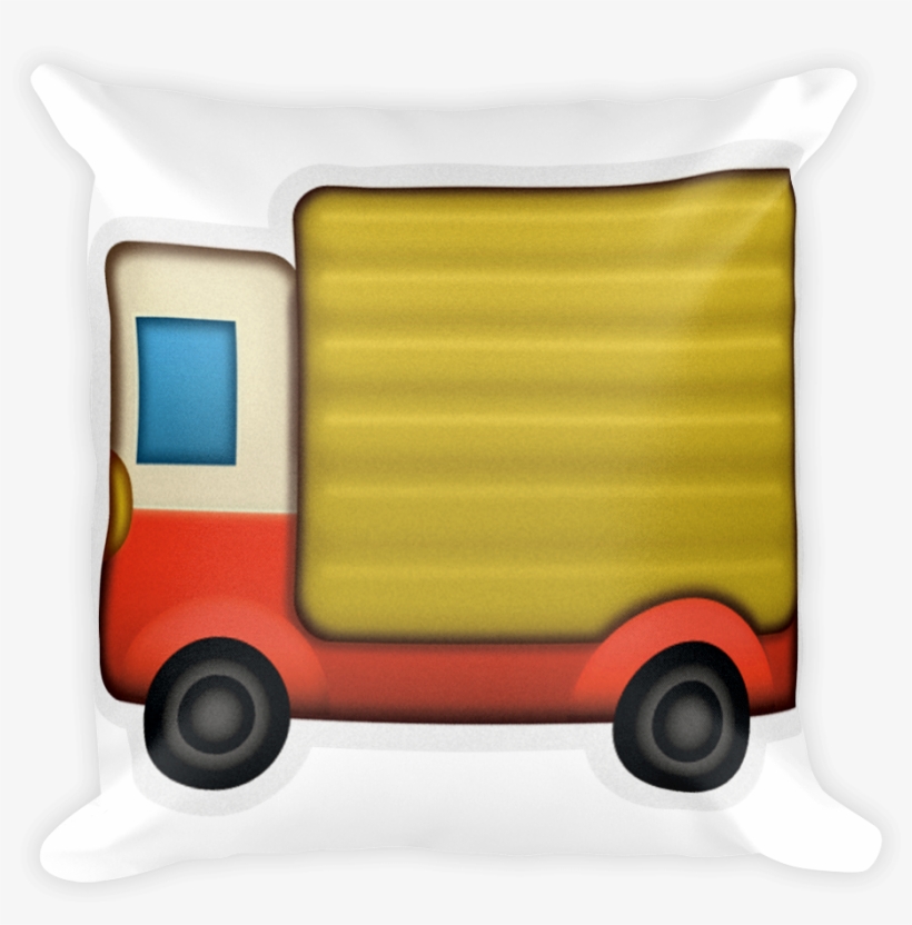 Emoji Pillow - Delivery Truck - Car, transparent png #1718804