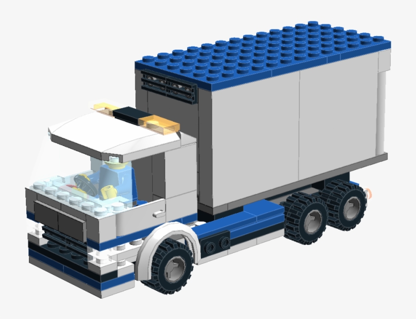 Original Lego Creation By Independent Designer - Lego Delivery Truck, transparent png #1718894