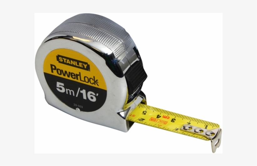 553 Micro Powerlock 5mt/16ft Tape - Stanley 0-33-553 Tape Measure Powerlock Metric/imperial, transparent png #1719131