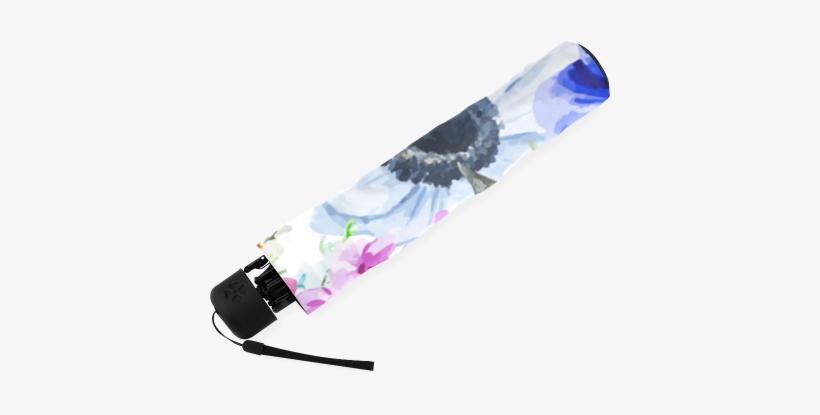 Watercolor Floral Pattern Foldable Umbrella Video - Times Square New York Usa A View, transparent png #1719328