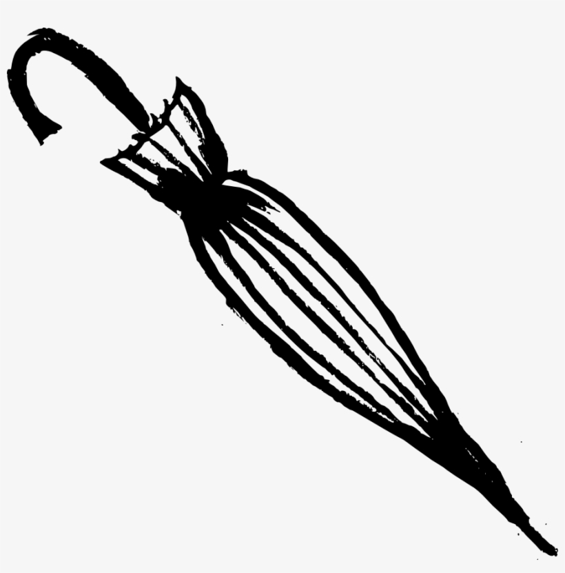 Drawing Umbrella Clip Art - Umbrella Drawing Png, transparent png #1719352