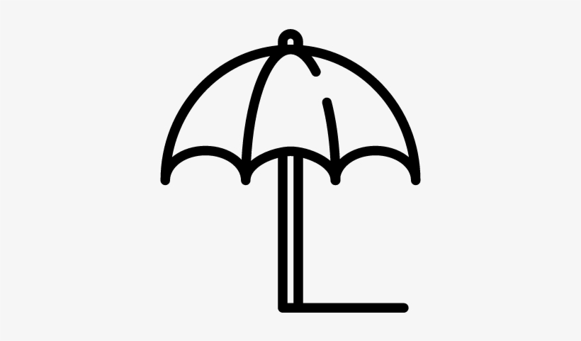 Big Beach Umbrella Vector - Wide Umbrella Icon, transparent png #1719644