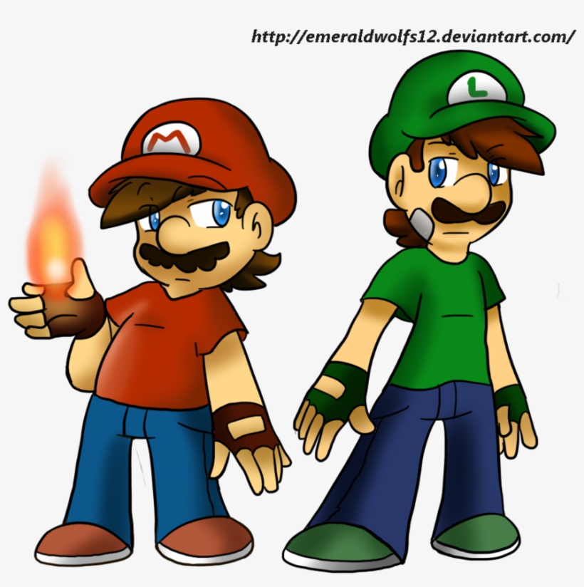 Graphic Transparent Stock And Luigi By Mariobrosyaoifan - Mario And Luigi Chibi, transparent png #1719878