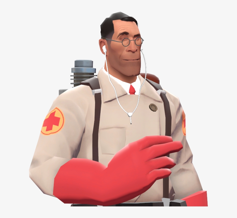 Valve's Growing Virtual Economy, And How It Has Changed - Tf2 Earbuds Medic, transparent png #1719951
