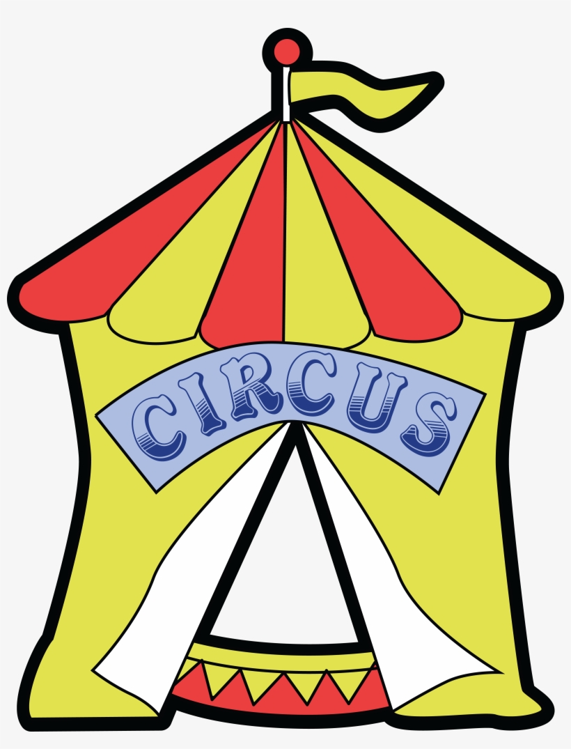 Free Clipart Of A Big Top Circus Tent - Clip Art, transparent png #1720435