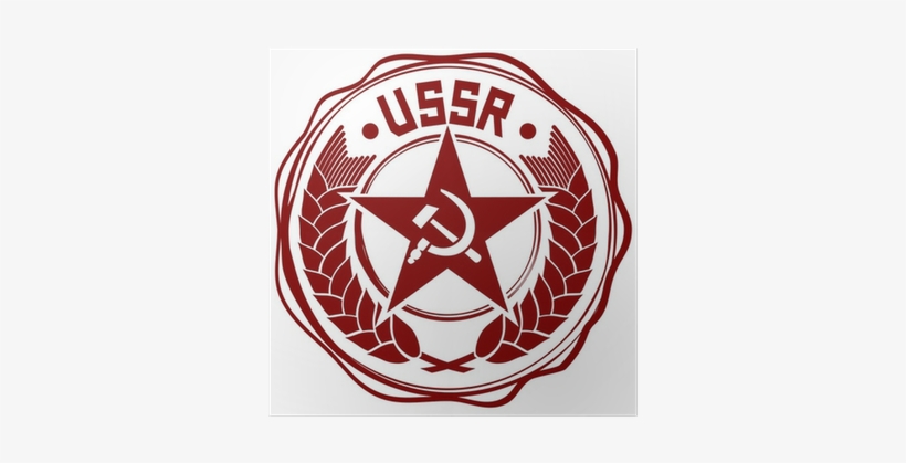 Soviet Union Wax Seal Poster • Pixers® • We Live To - Soviet Red Star, transparent png #1720594
