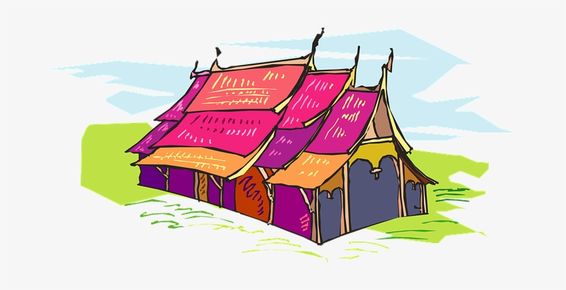 Tent Colored Circus Entertainment Carnival - Circus, transparent png #1721066
