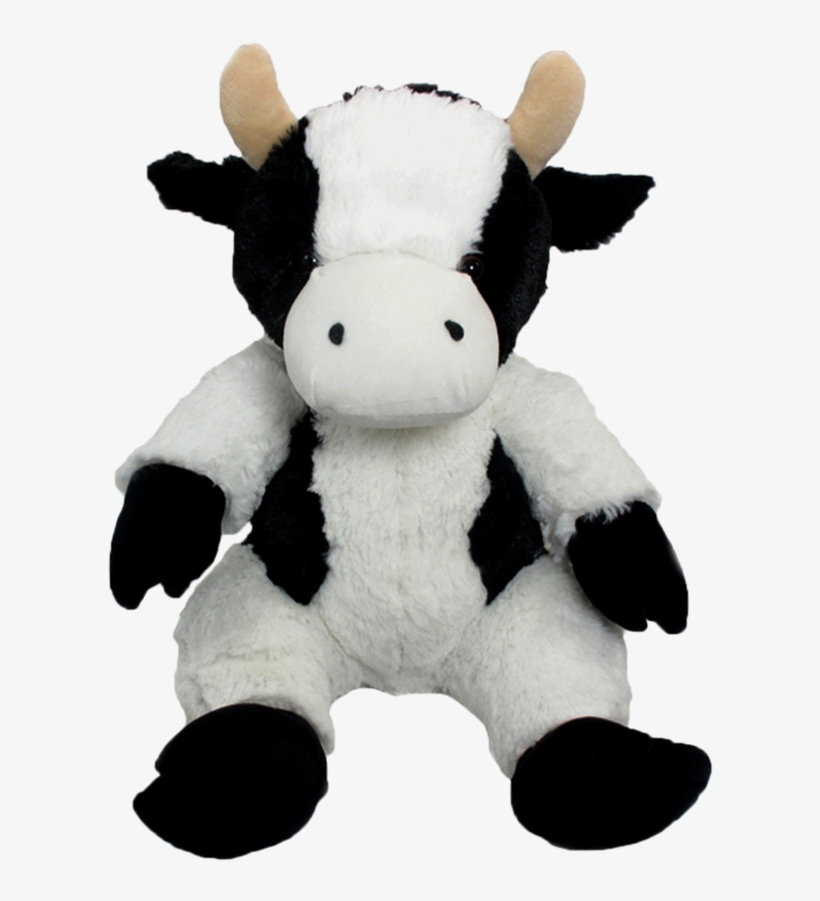 Wishpets 14" Floppy Black And White Holstein Cow Plush - Wishpets Plush 14" Black And White Stuffed Holstein, transparent png #1721093