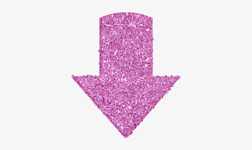 Pink Glitter Arrow Png - Sparkly Arrow Png, transparent png #1721135