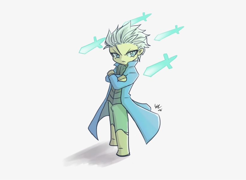 Finished My 40 Page Essay Today, Didn't Have Time To - Vergil Chibi, transparent png #1721157