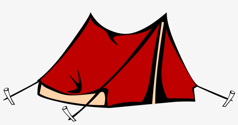Vector Royalty Free Download Camping Tent Clipart - Tent Clipart, transparent png #1721227