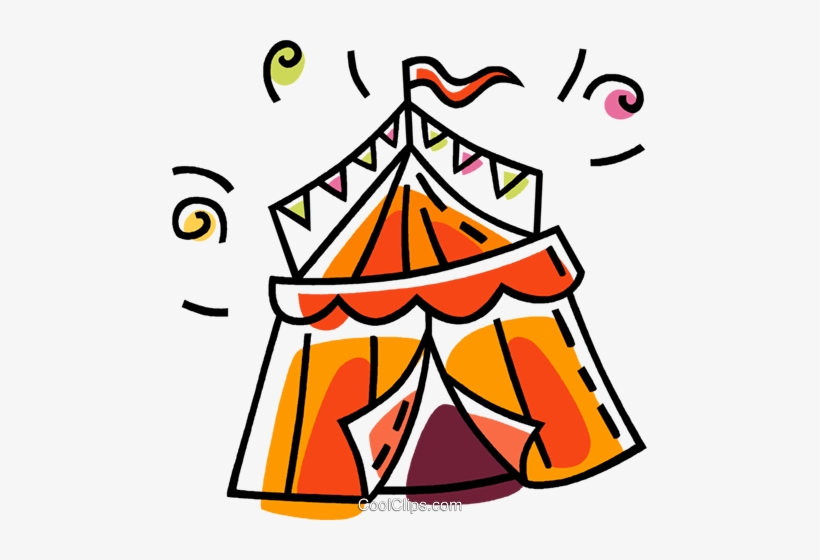Circus Tent Royalty Free Vector Clip Art Illustration - Circus Tent, transparent png #1721233