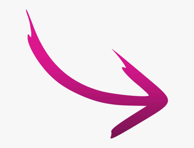 Select Size - Purple Curved Arrow, transparent png #1721363