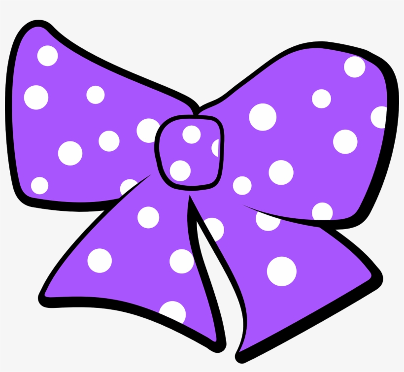 Purple Polka Dot Bow, transparent png #1721715