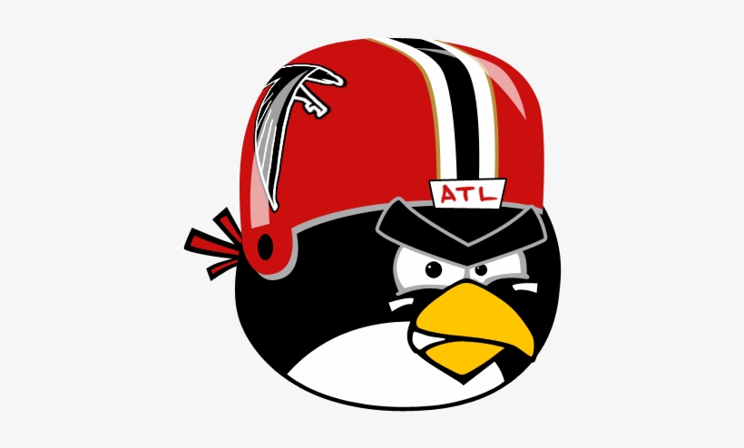 The Saints Come In Running On All Cylinders And What - Angry Birds Atlanta Falcons, transparent png #1721789