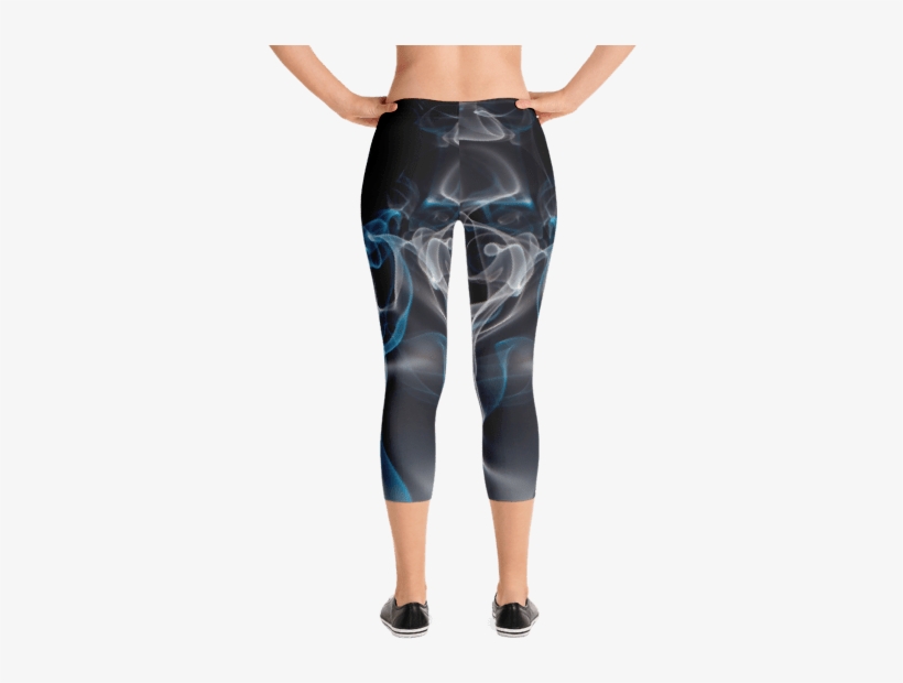 Blue Smoke Capri Leggings - Gear Fuel Strong Is The New Skinny Blue Splash - Active, transparent png #1721812