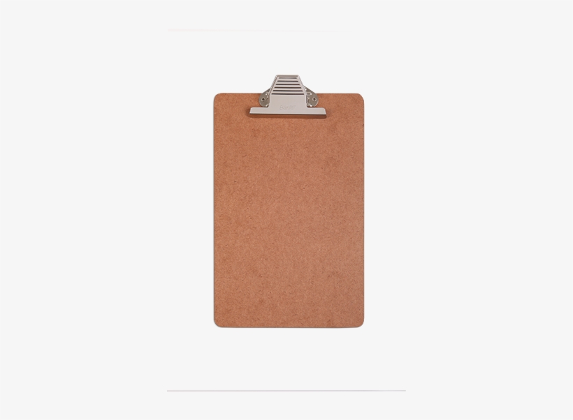 Masonite Clipboard With Metal Clip - Leather, transparent png #1722004