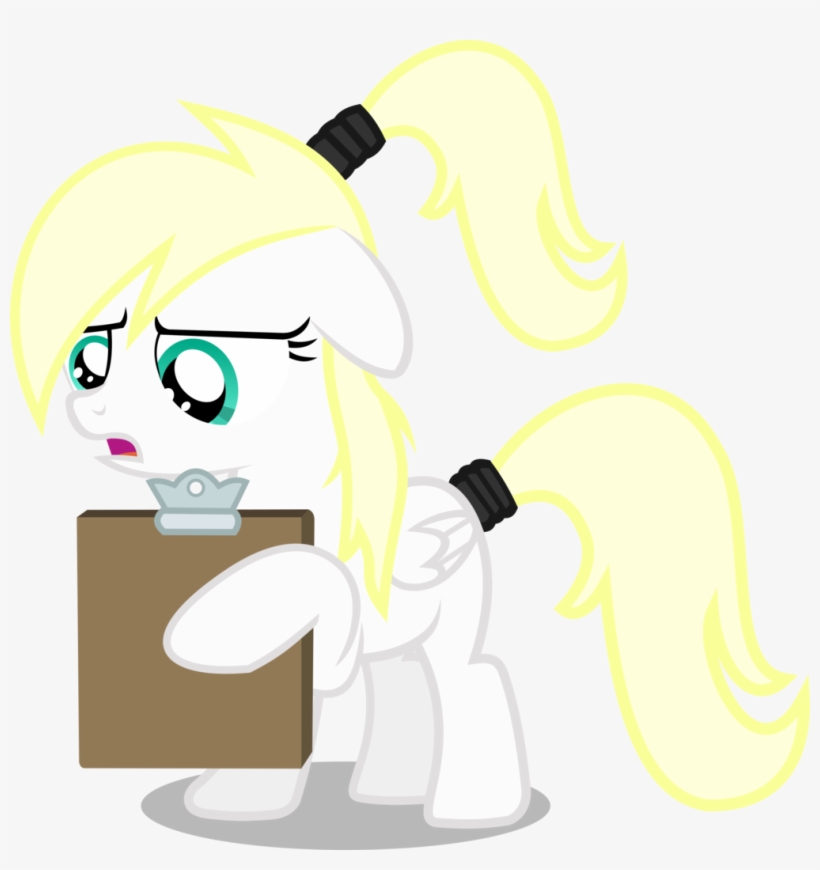 Tuesday, Aryan Pony, Blank Flank, Clipboard, Concerned, - Artist, transparent png #1722109
