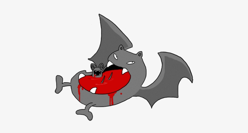 Zubat & Golbat - Cartoon, transparent png #1722222