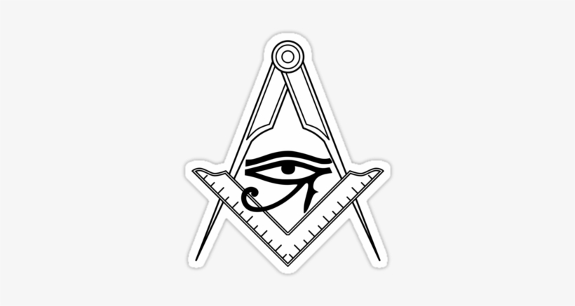 Grey Ink Geometric And Illuminati Eye Tattoo Design - Best Geometric Tattoo Png, transparent png #1722349
