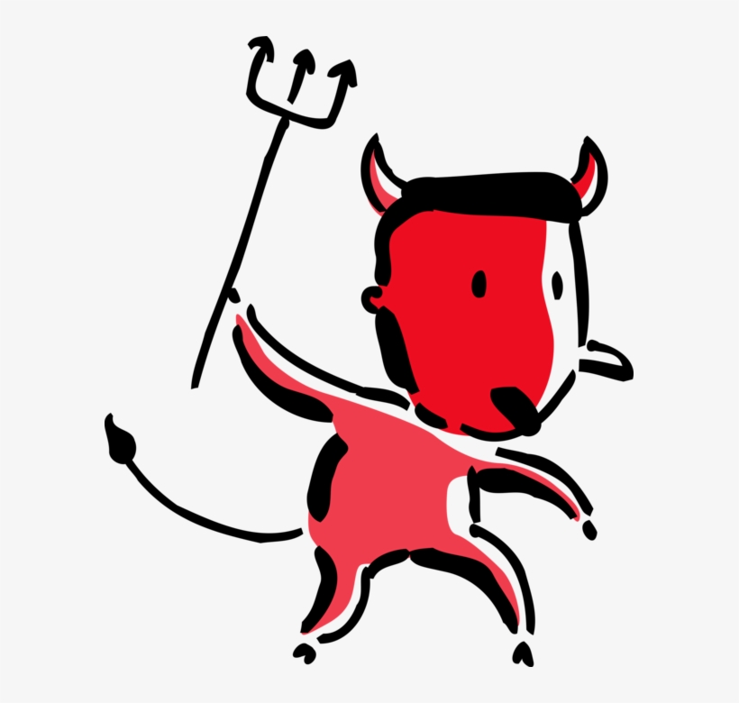 Vector Illustration Of Demonic Businessman Devil Satan - Cartoon, transparent png #1722511