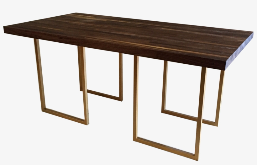 Hunter Walnut And Gold Coffee Table, transparent png #1722755