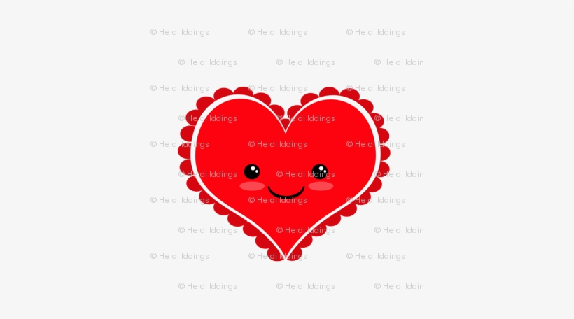 Kawaii Valentine Heart - Party, transparent png #1722835