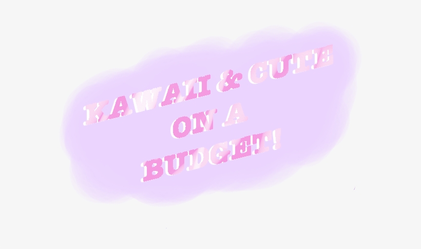Kawaii & Cute On A Budget Stationary - Lilac, transparent png #1722993
